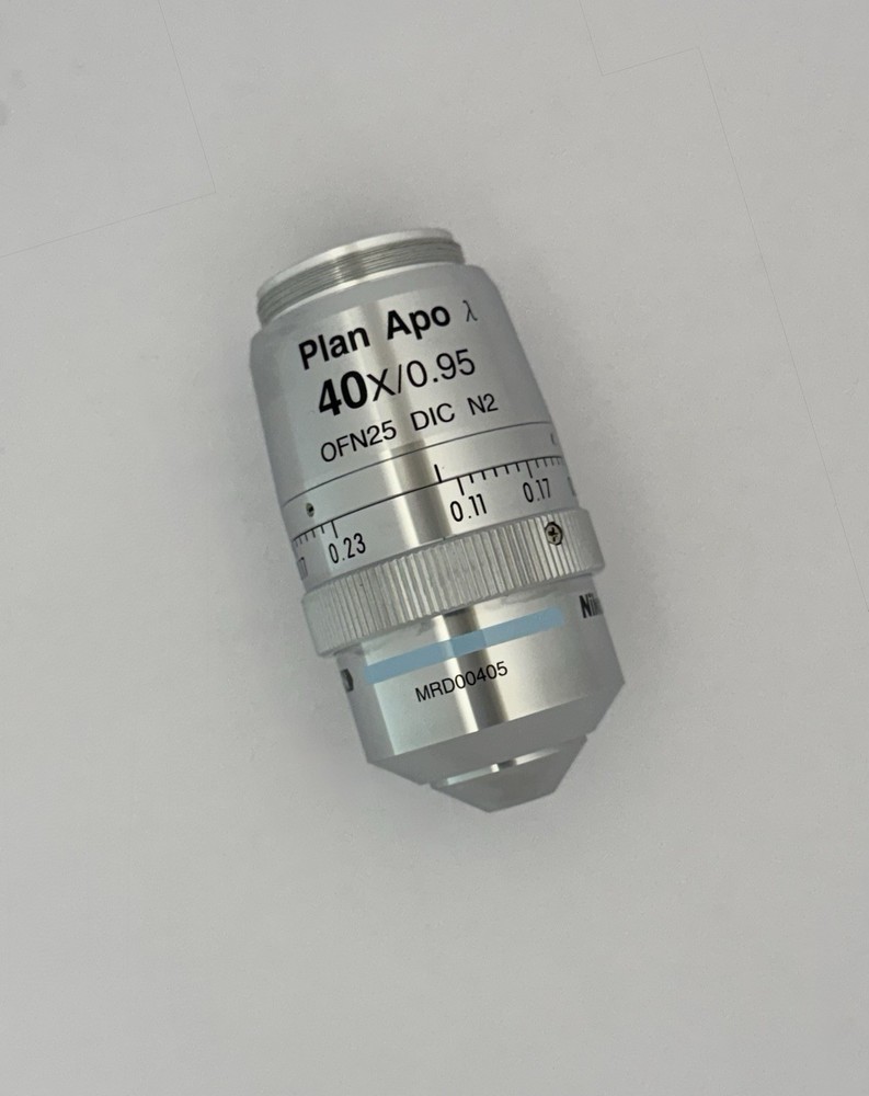 Nikon Plan Apo Lambda λ 40x/0.95 DIC N2 Microscope Objective – CFI60 – OFN25