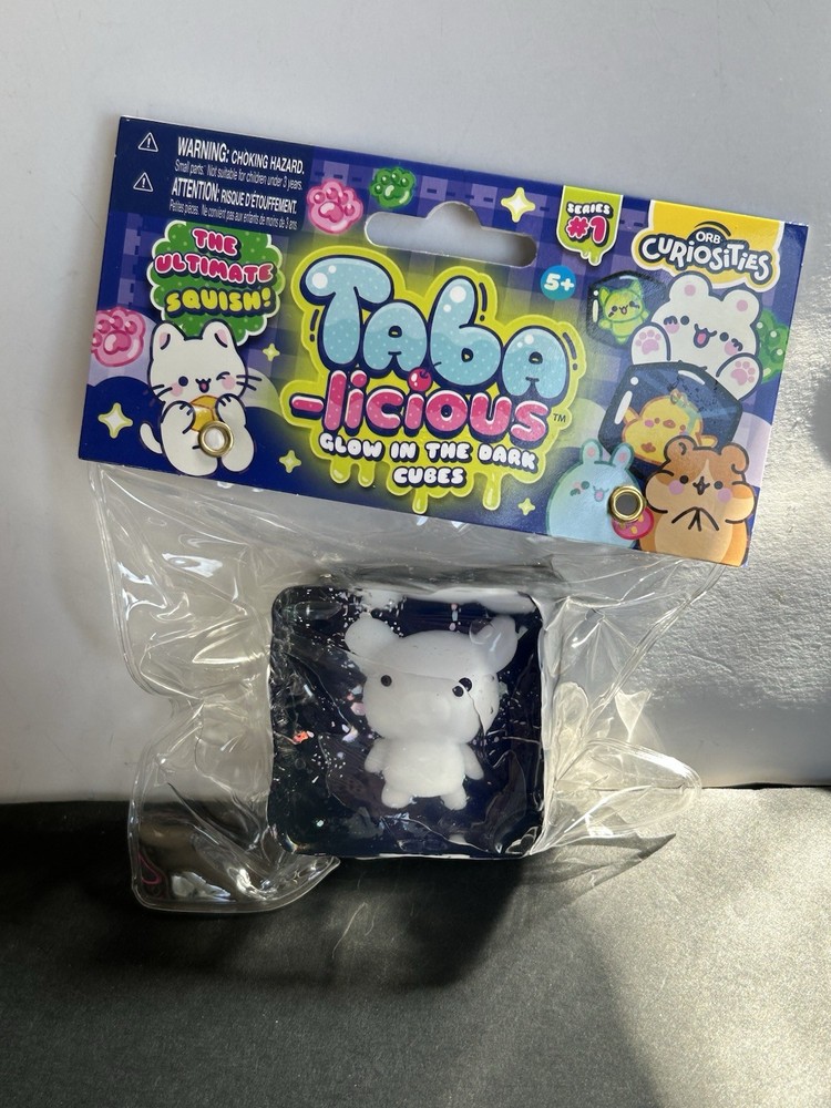 Squishy Taba-licious Glow In The Dark Cube Teddy Bear Squishy