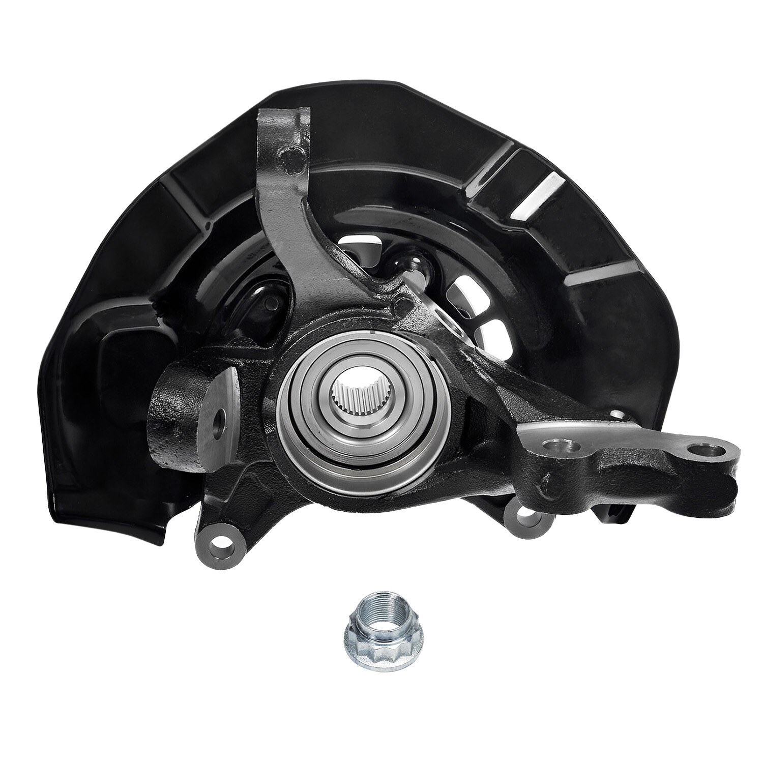 Pair Front Steering Knuckle & Wheel Hub Bearing for 2005 2006-2011 Toyota Avalon