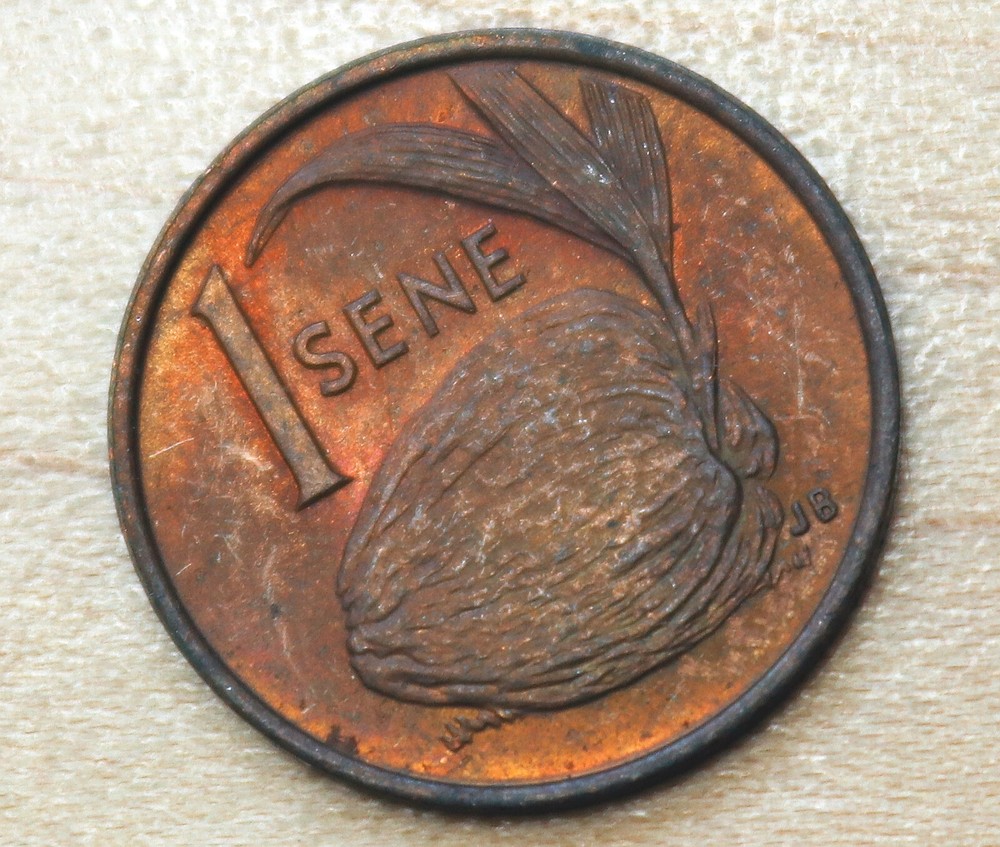1974 Samoa 1 Sene Coconut