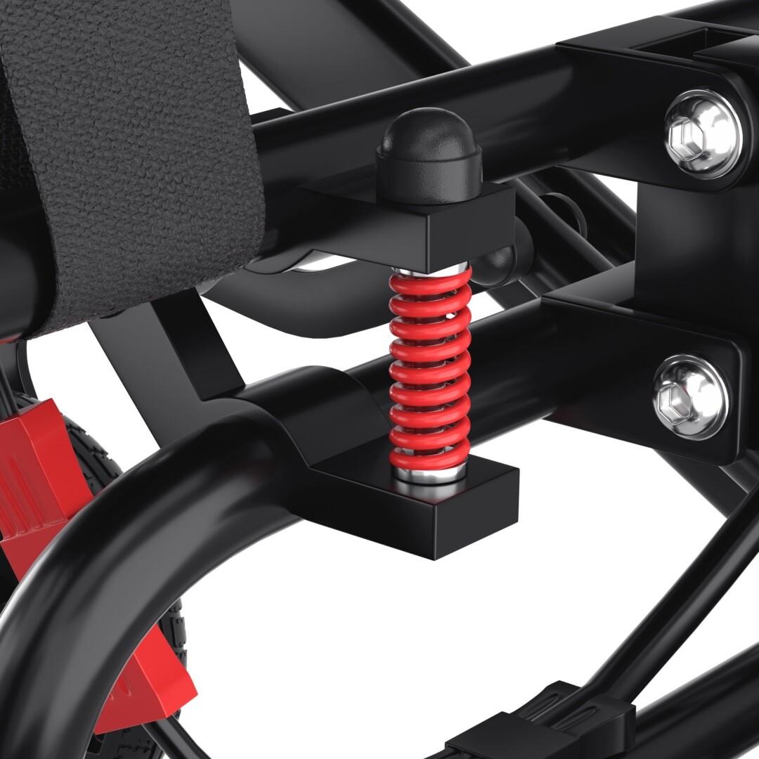 Foldable Lightweight Electric Wheelchair Mobility Powerchair All Terrain Adults