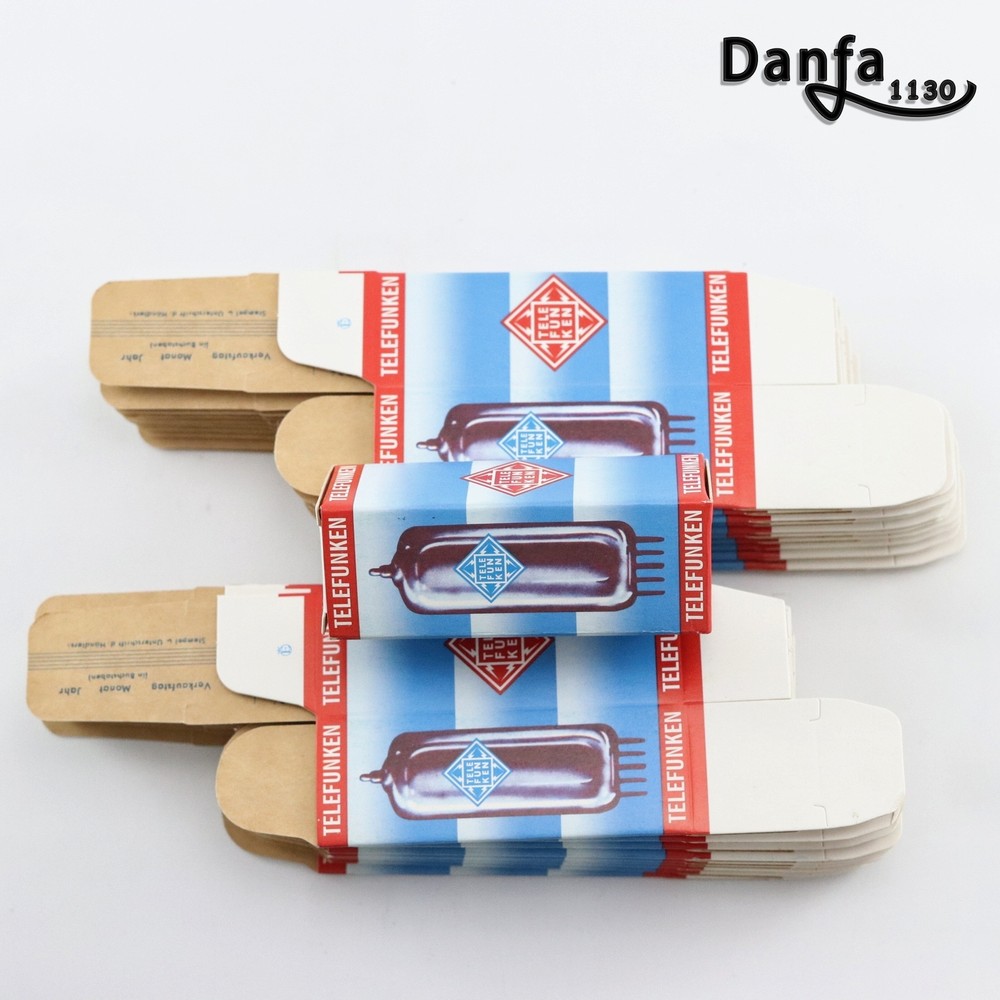 lot of 100 TELEFUNKEN TUBE BOX CARTON BOX FOR ECC83 ECC82 ECC81 ECC85 ECC88