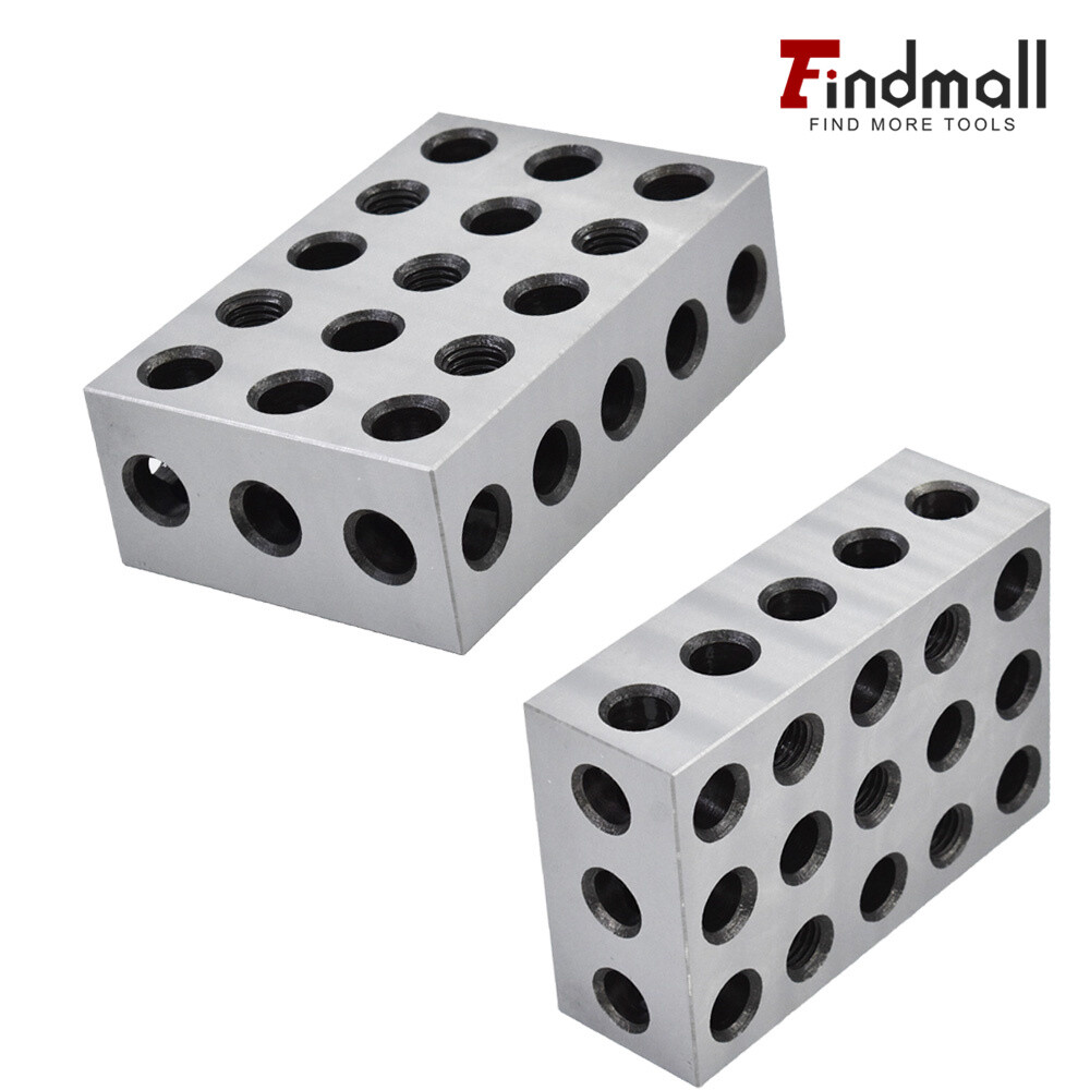 1 Matched Pair 2-4-6 Blocks 23 Holes .0002" Machinist Precision 246 Jig 2 4 6