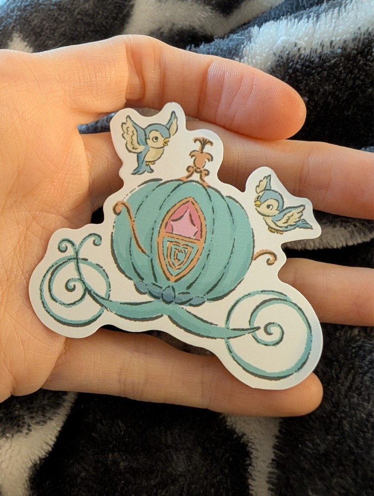 Cinderella, Disney, Princess, Sticker
