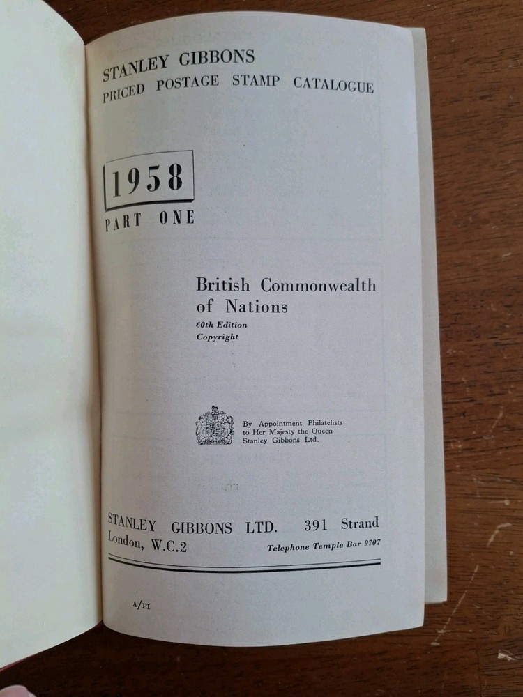 Stanley Gibbons Postage Stamp Catalogue 1958 - Part I British Commonwealth