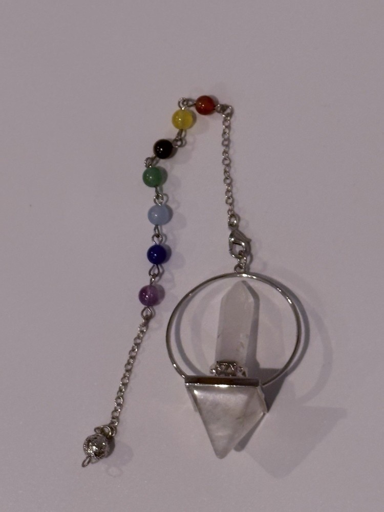 Quartz Pendulum with chakra