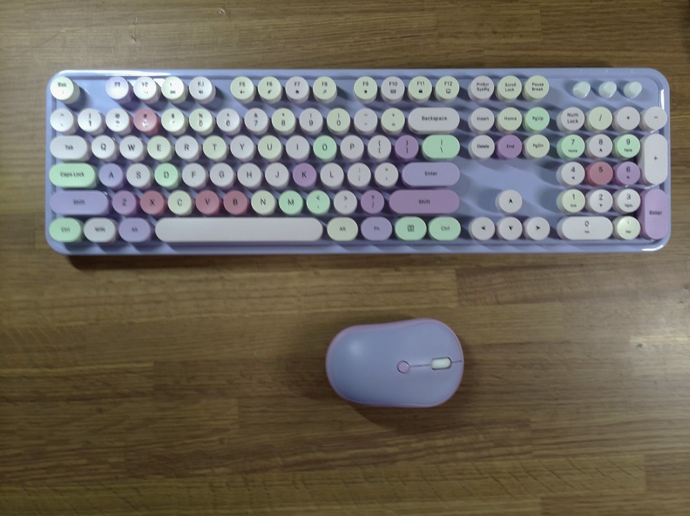 Wireless Typewriter Keyboard and Mouse - Wireless Keyboard