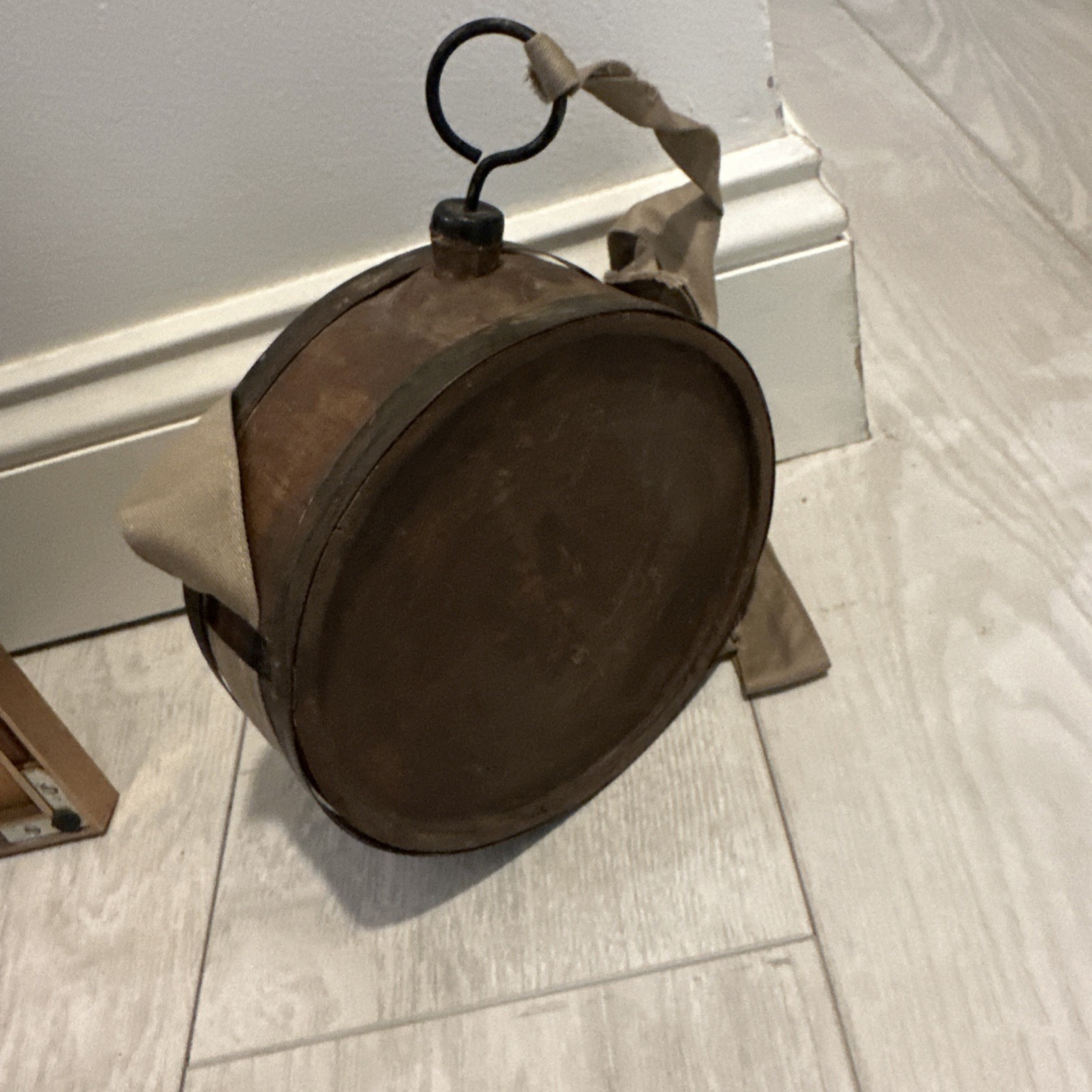 Civil War Confederate Wooden Canteen Wood