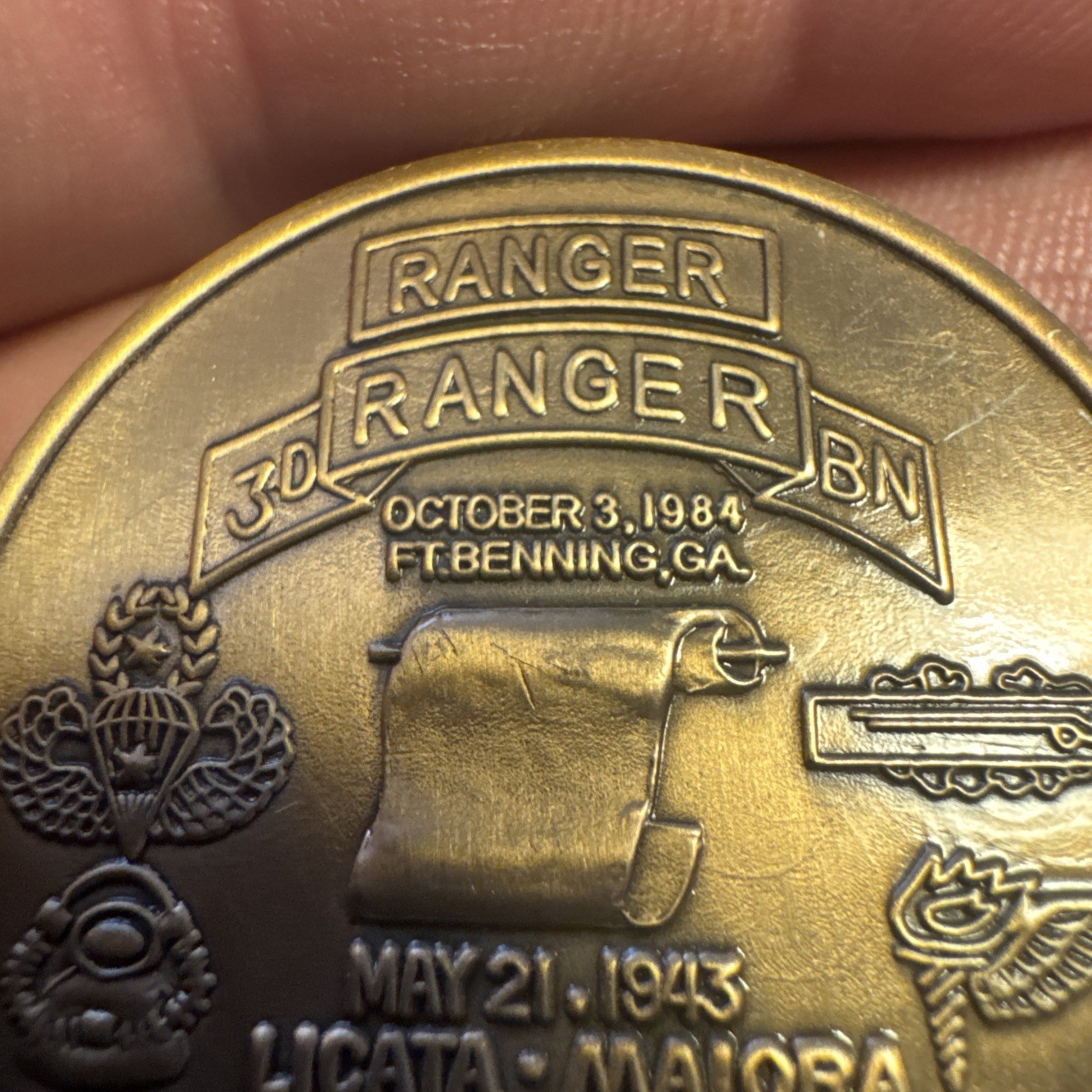 US Army 3rd Ranger Battalion Merrill’s Marauders Challenge Coin Rare Early Style