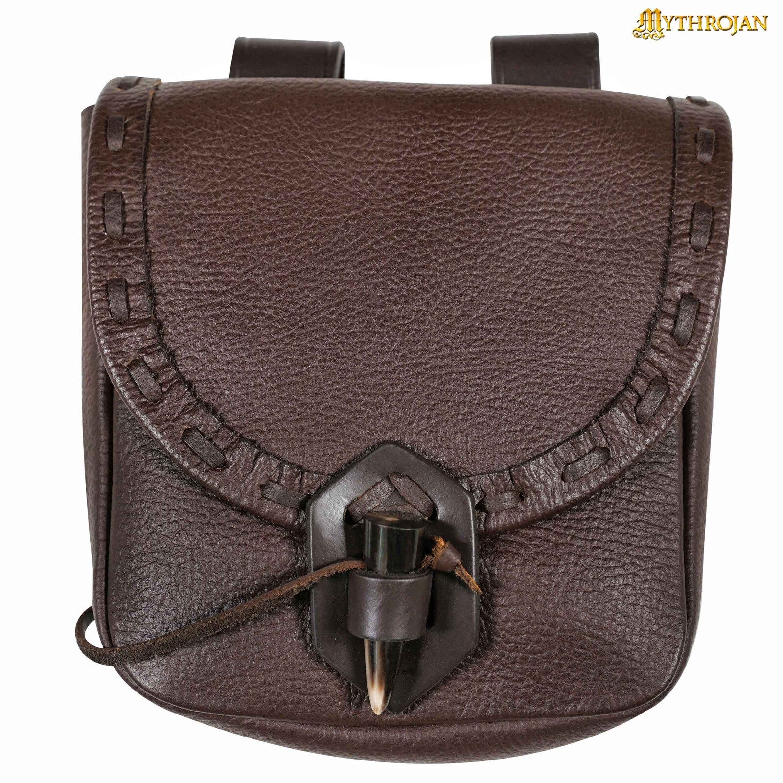 Leather Belt Pouch Medieval Renaissance Reenactment Cosplay Waist Belt Bag Brown