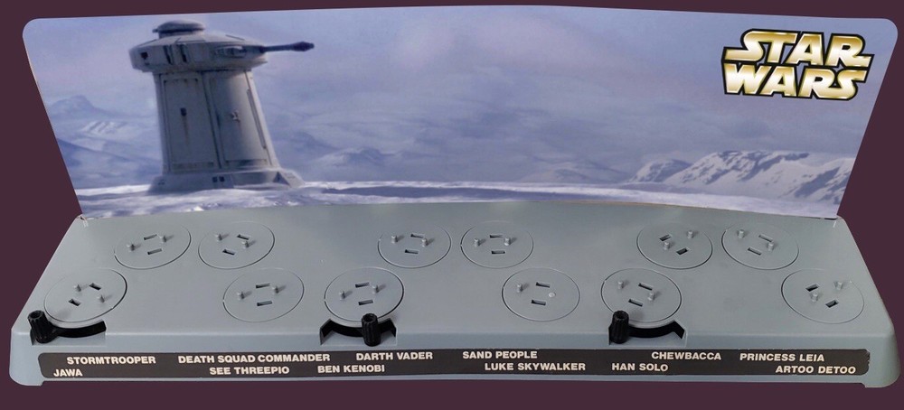STAR WARS Vintage Action Figure Display Stand Replacement Background Hoth.