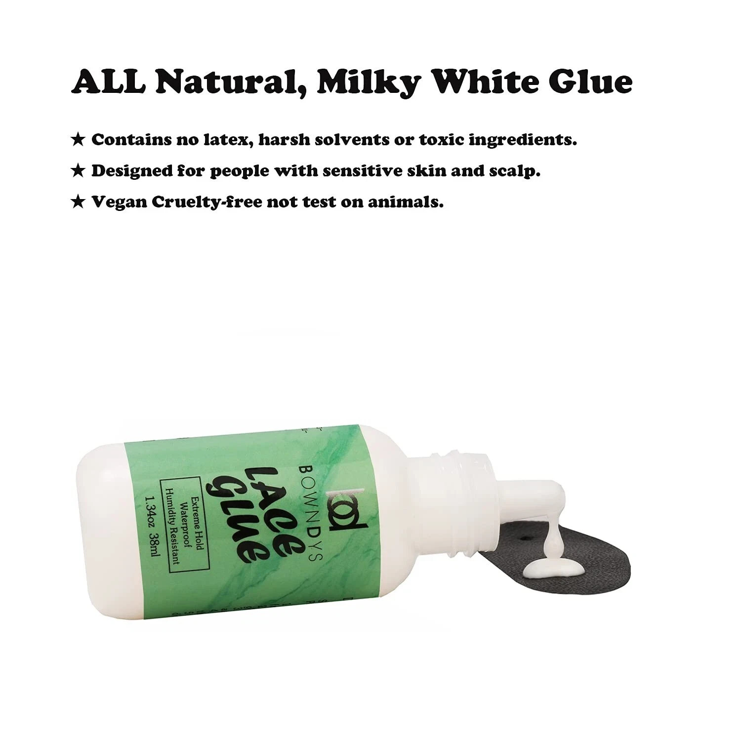 Wig Glue and Remover Set, Strong Hold Lace Glue Front Lace Wig Bonding Adhesive