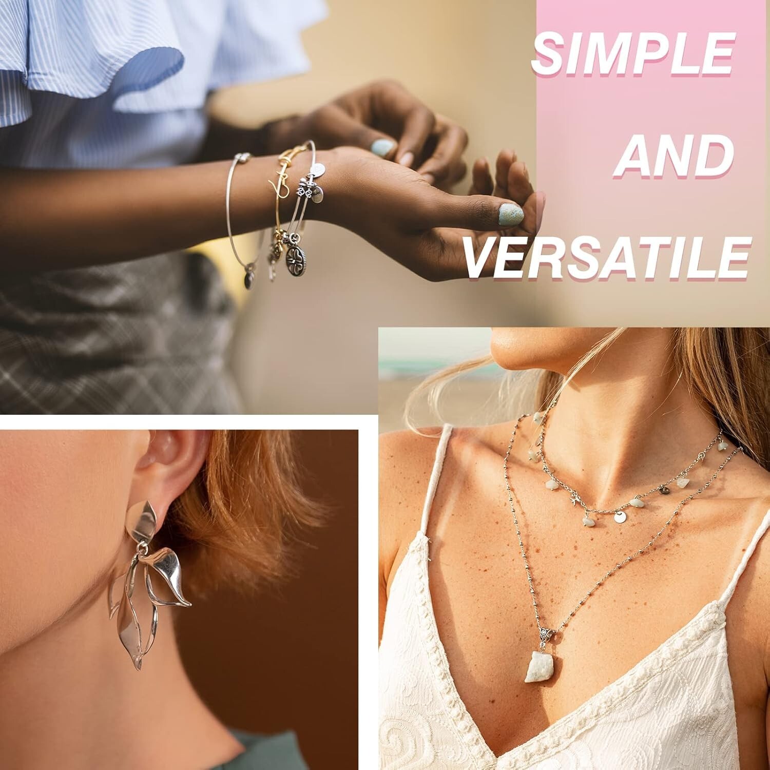 1000Pcs Jump Rings for Jewelry Making Stainless Steel Open Jump Rings Connectors