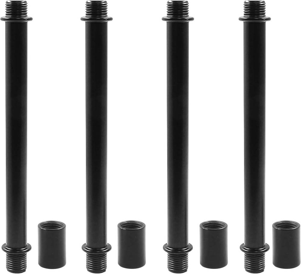 Double End Straight Pipe Lamp Stem Kit 4 Pcs