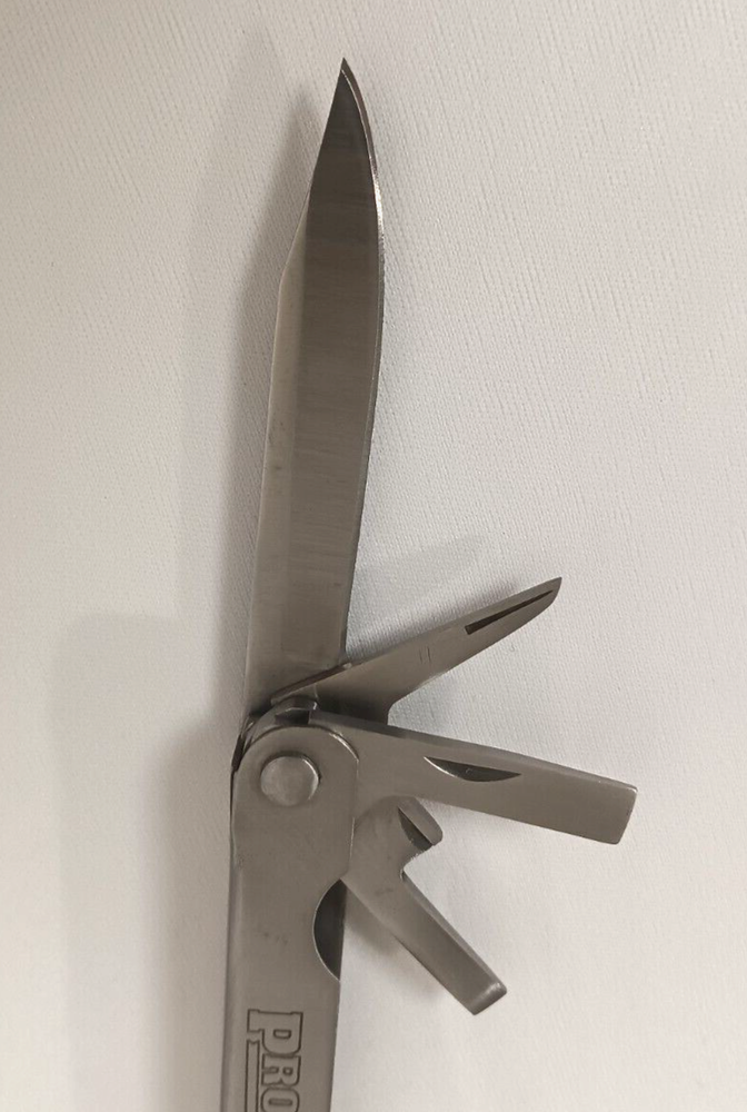 Pro-Case® Folding Stainless Multi-Tool Knife With Black Case