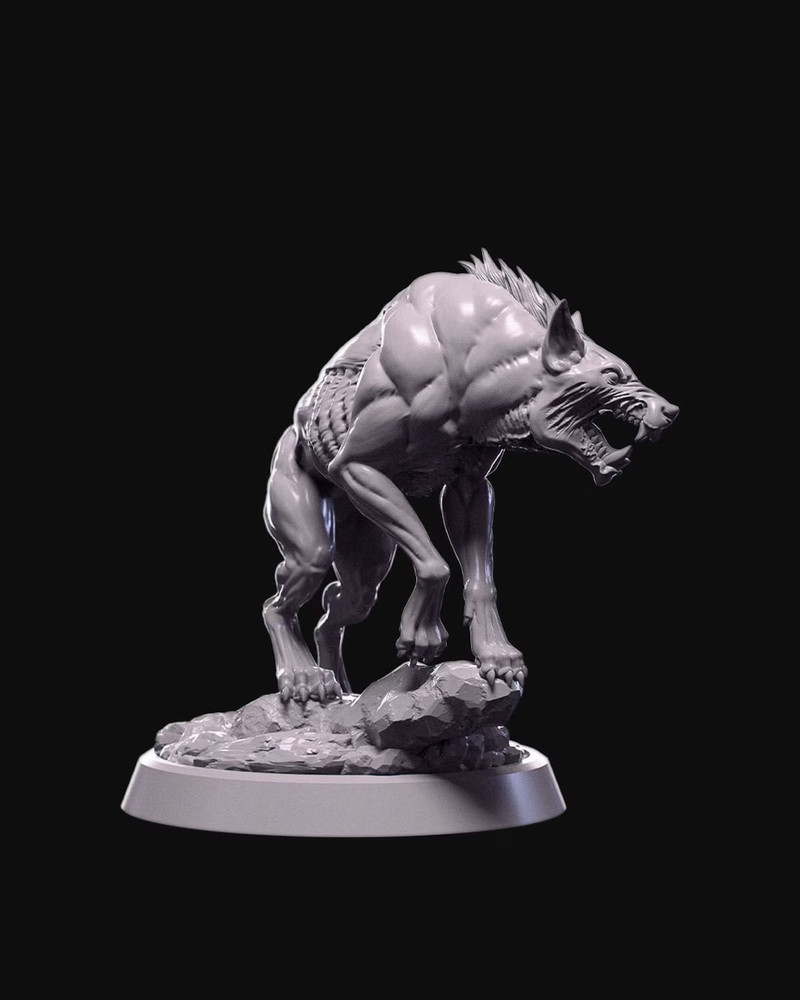 D&D Hellhound Small 32mm Scale Mini TTRPG