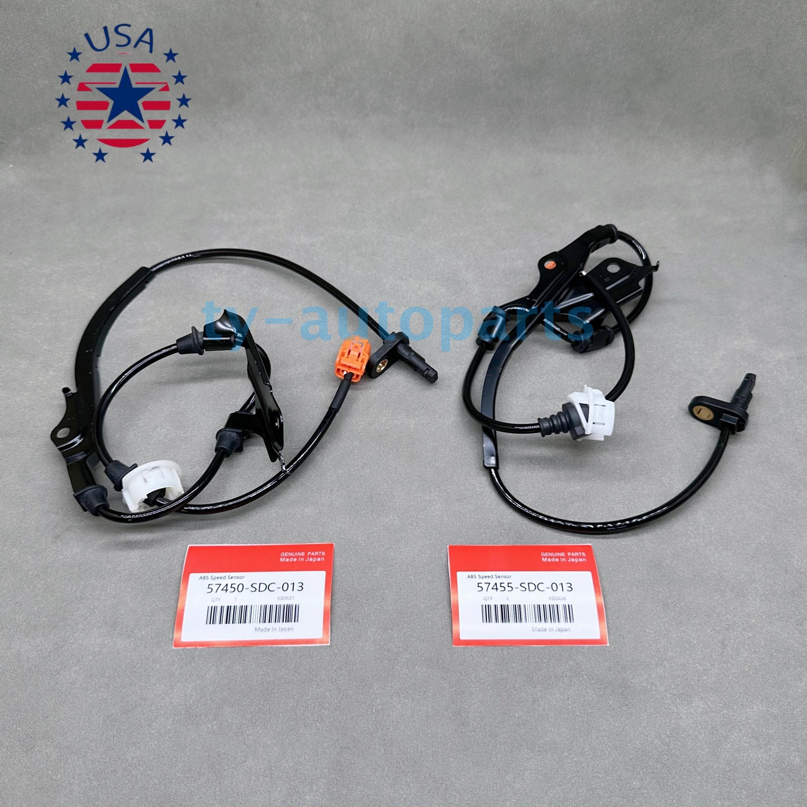 OEM Front ABS Speed Sensor Set For 03-07 Honda Accord 2004-2008 Acura TSX Sedan