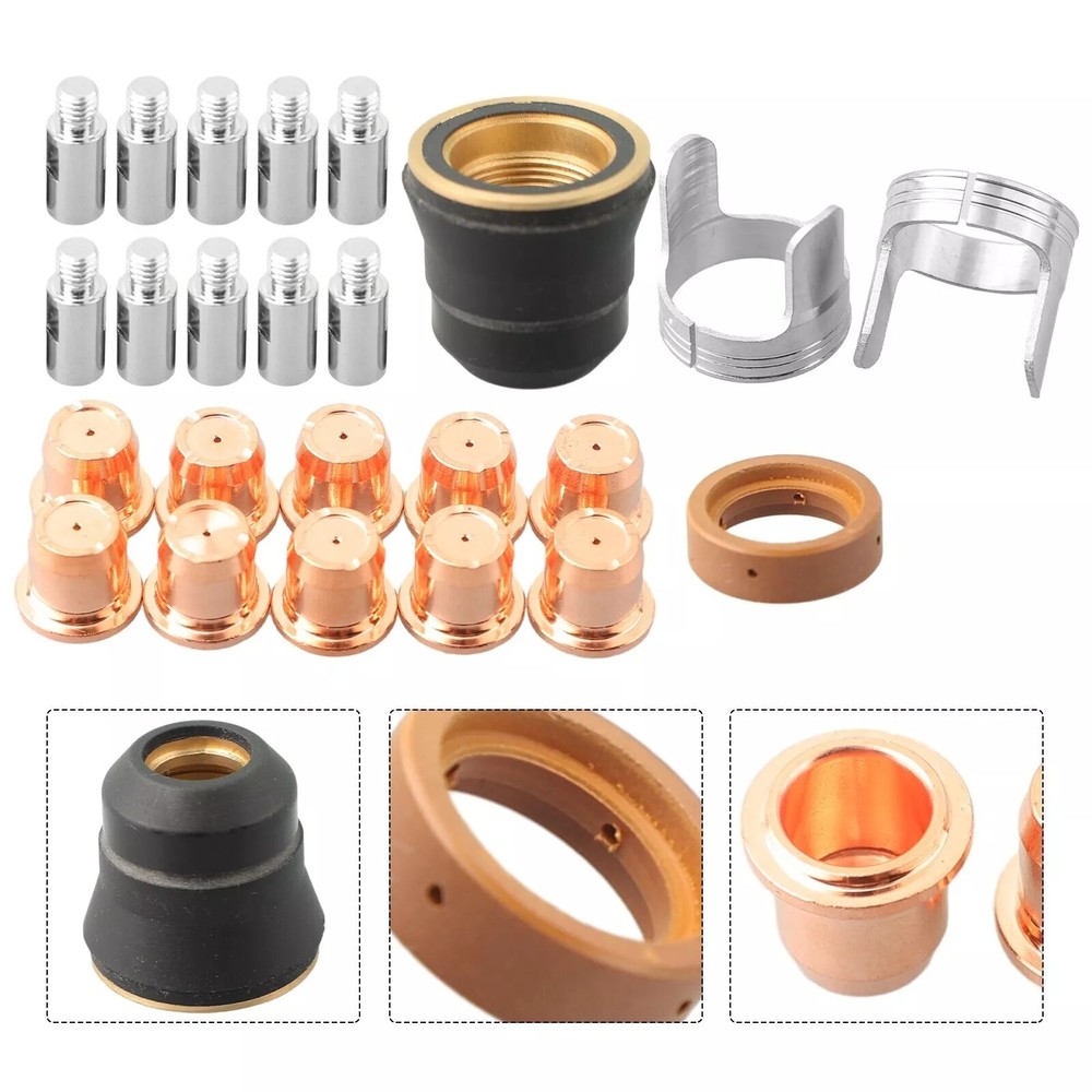 24x IPT40 Plasma Torch Consumables Set Tip Electrode For CUT-55DS Pro CUT-65DS