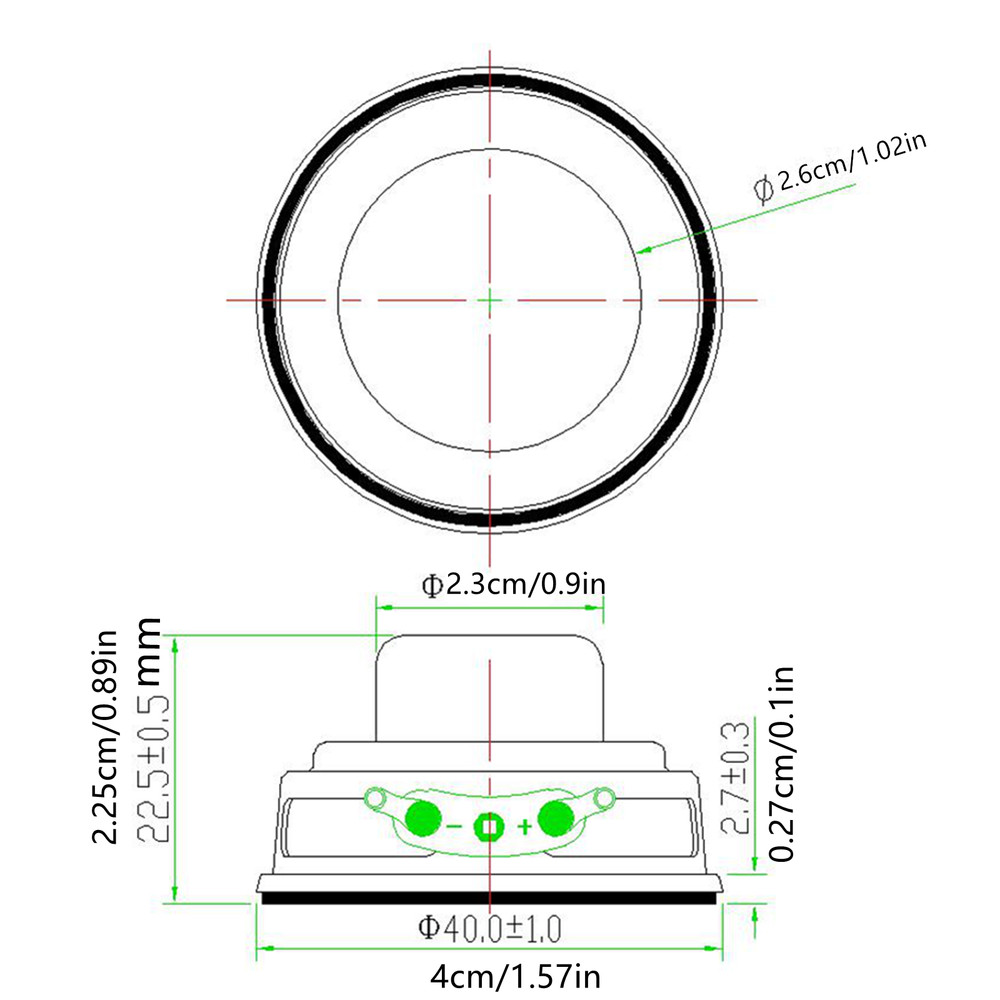 2-Pack 5W 4Ω Speakers Full-Range Frequency Response Super Articulation Voice