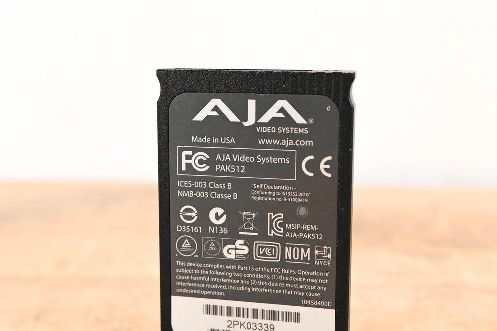 AJA PAK512 SSD Module for Ki Pro Systems CG01WD7