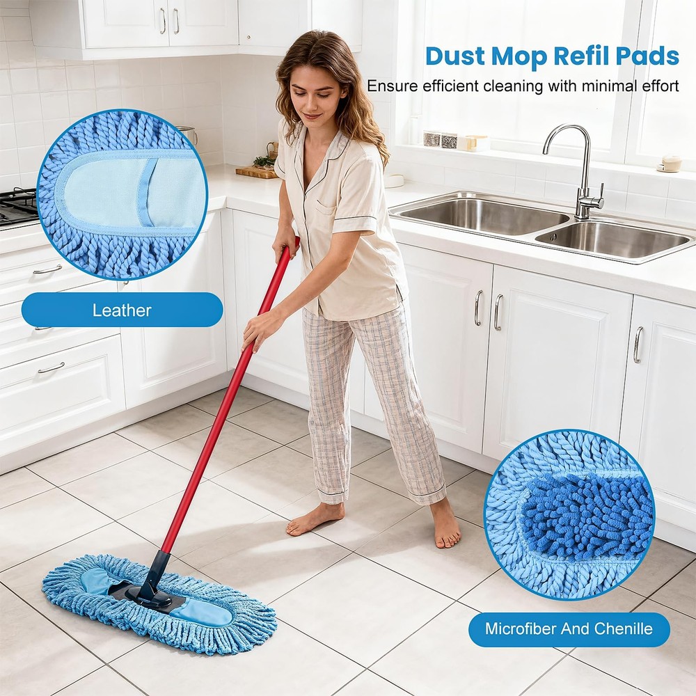 1 Pack Dust Mop Head for O-Cedar Dual-Action Dust Mop Pads Refills Microfiber...