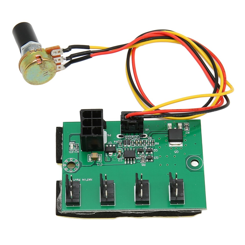 PC Fan Speed Controller DC 12V PWM 4 Way 11.8in Cable Easy Installation PC