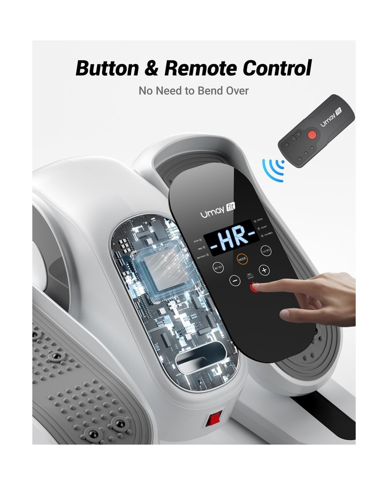 UMAY Under Desk Elliptical Machine, Electric Eclipse Leg Exerciser While Sitt...