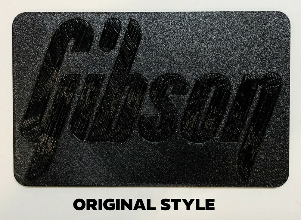 Gibson Chainsaw Guitar Case Replacement Logo Badge Plate
