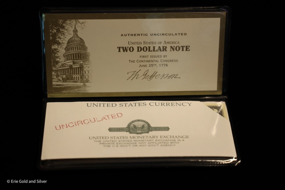 2003 Series $2 Two Dollar Uncirculated Note | US Monetary Exchange