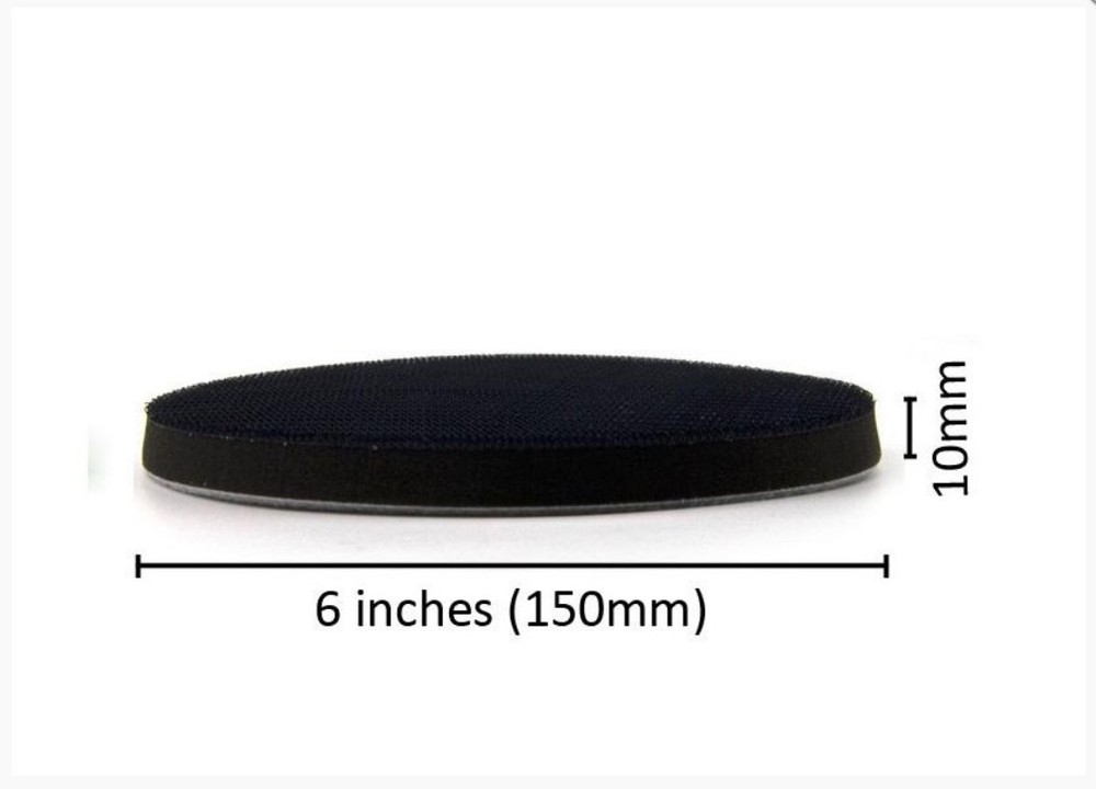 6" Hook & Loop Foam Interface Buffer Backing Pad