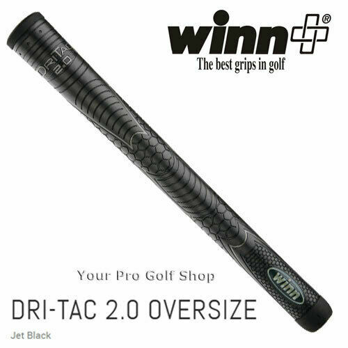 Winn DRI-TAC 2.0 OVERSIZED Jet Black Golf Grip - 72DT-JBK - free shipping