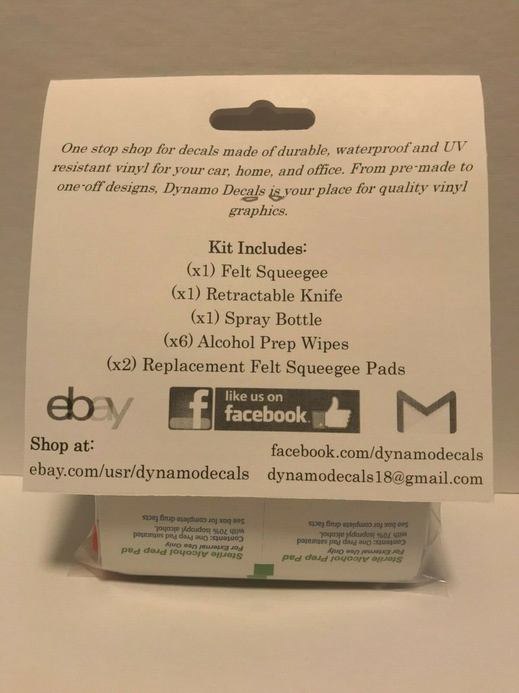 Vinyl Decal & Sticker Application Tool Kit with Detailed Instructions