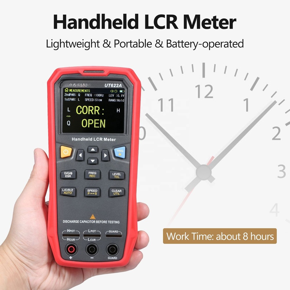 UT622A Handheld Digital LCR Meter Frequency Inductance Resistance Capacitance