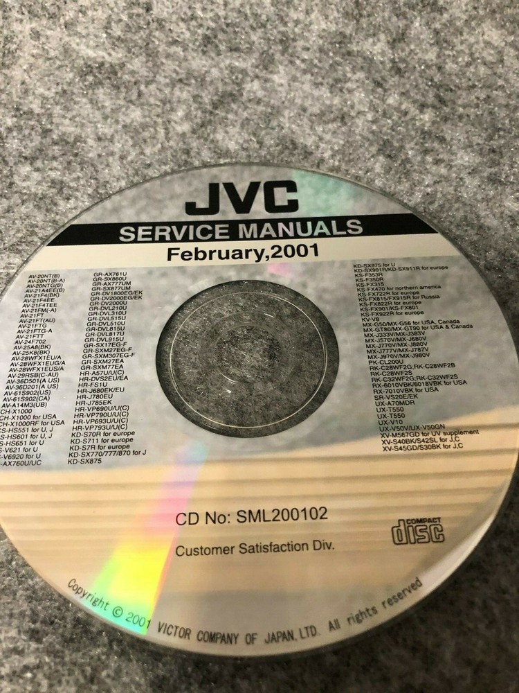 JVC CD Service Manuals