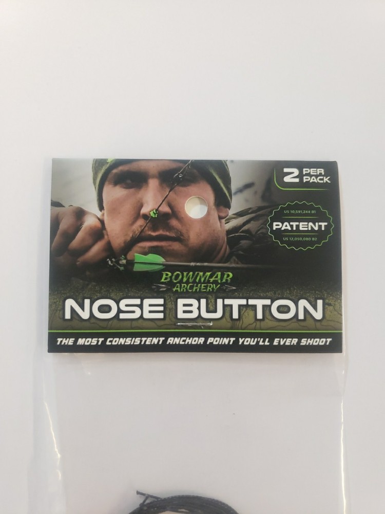 Bowmar Archery Nose Button 2 Piece Red