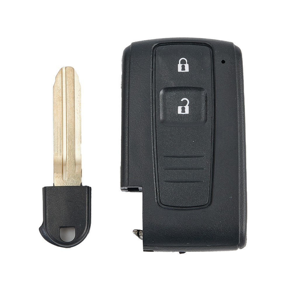 Remote Key With Uncut Key Blade 2 Button Replacement For Toyota Corolla