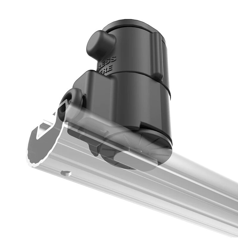 RAM Universal Quick Release Adapt-A-Post Track Base for Post and Spline Systems