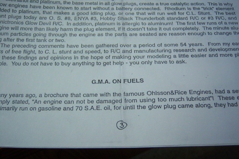 George Aldrich "Notes on Stunt Engines" (4 Pages)