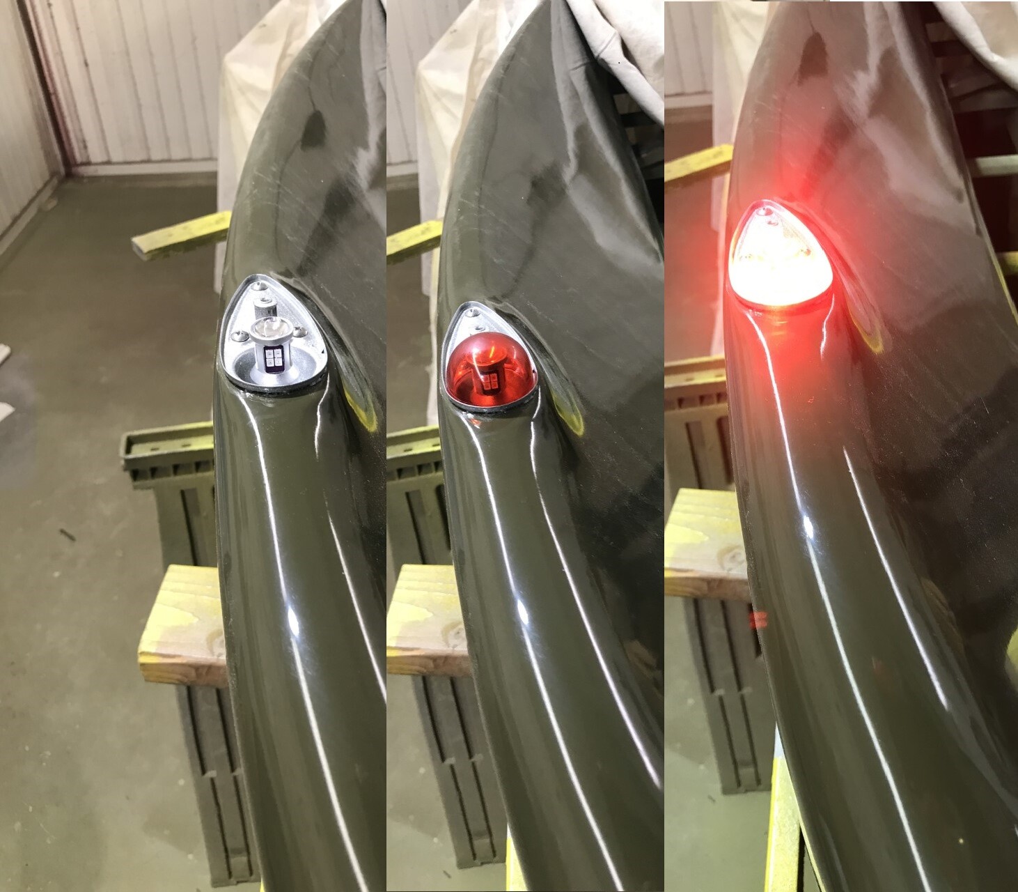 LED RA-7512 W-1290 Wing Tip Nav Light For Aircraft No RFI ( 1 Red+ 1Green Bulbs)