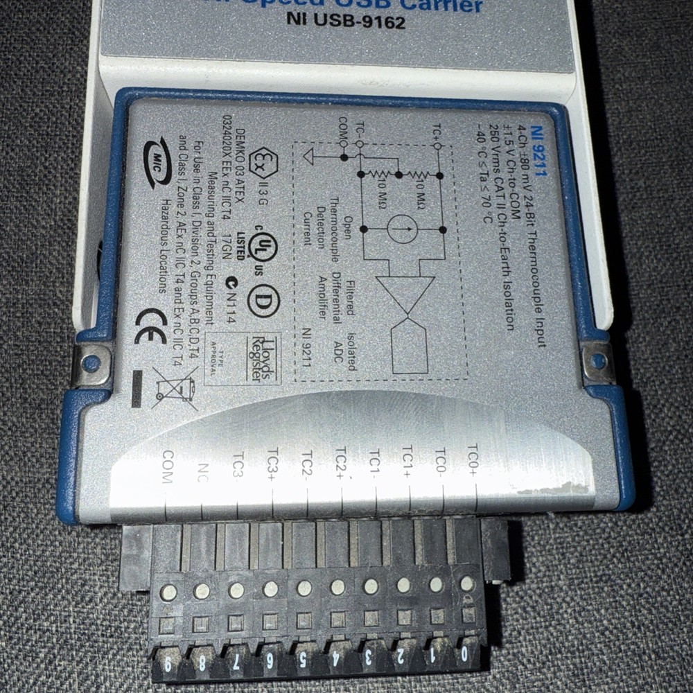 National Instruments USB-9211 Temperature Input Module WITH USB-9162