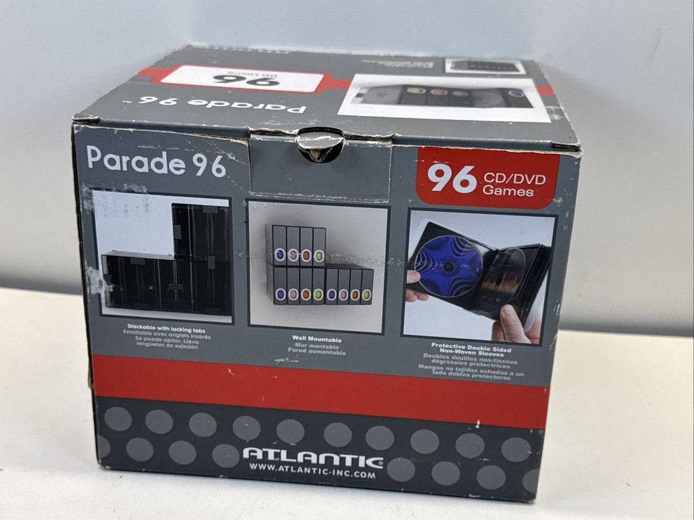 Atlantic Parade 96 CD/DVD/Games Disc Storage NEW