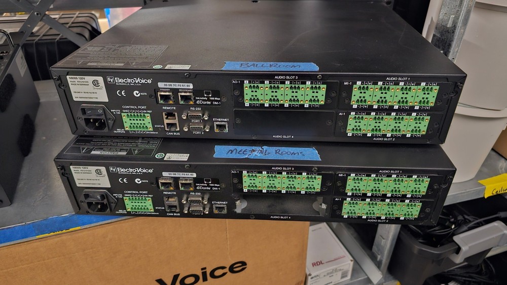 (2) Electro-Voice NETMAX N8000 Digital Matrix Controllers Working Sold as Pair
