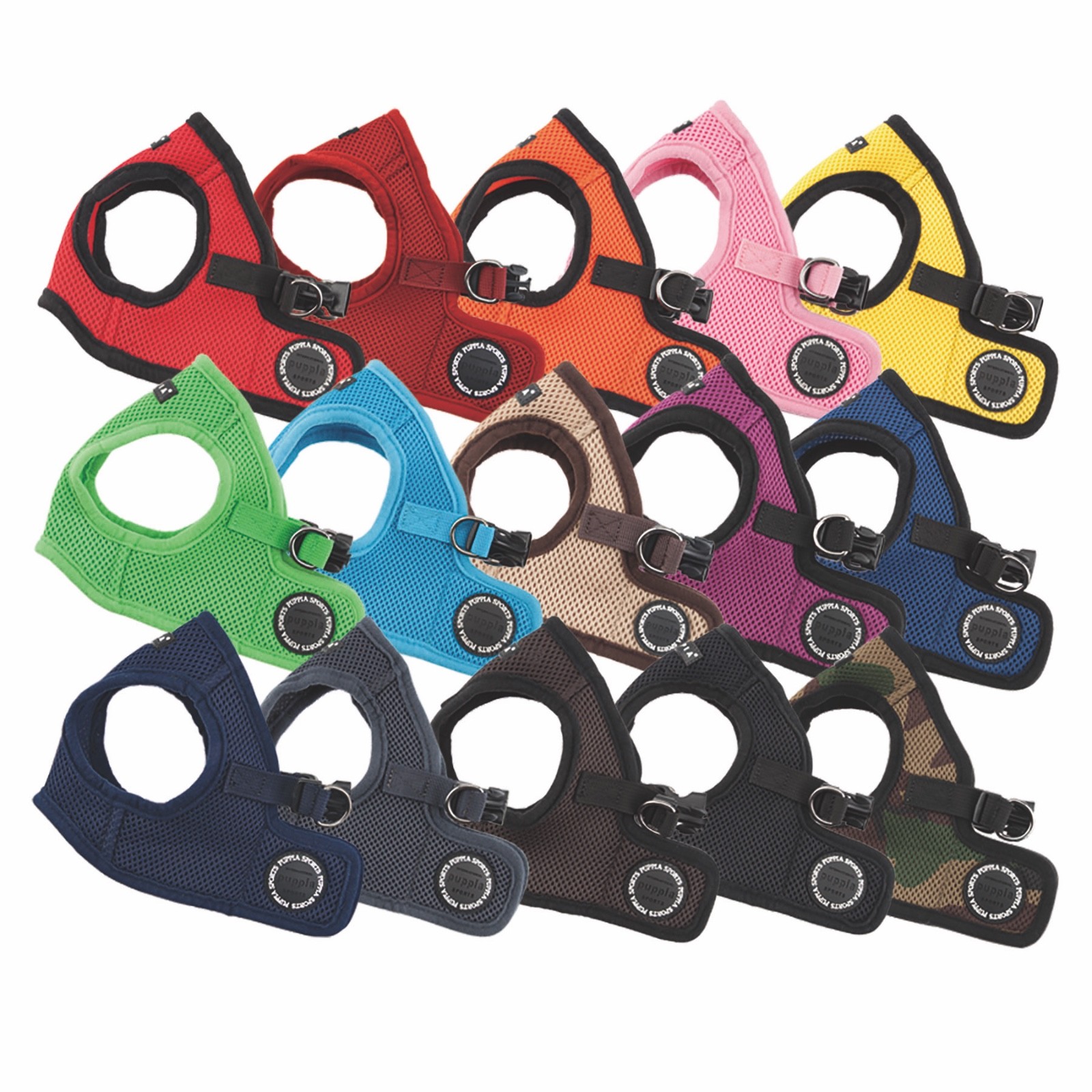 Puppia Dog Harness Vest, No Pull Adjustable Breathable Mesh, S M L XL XXL, AH305