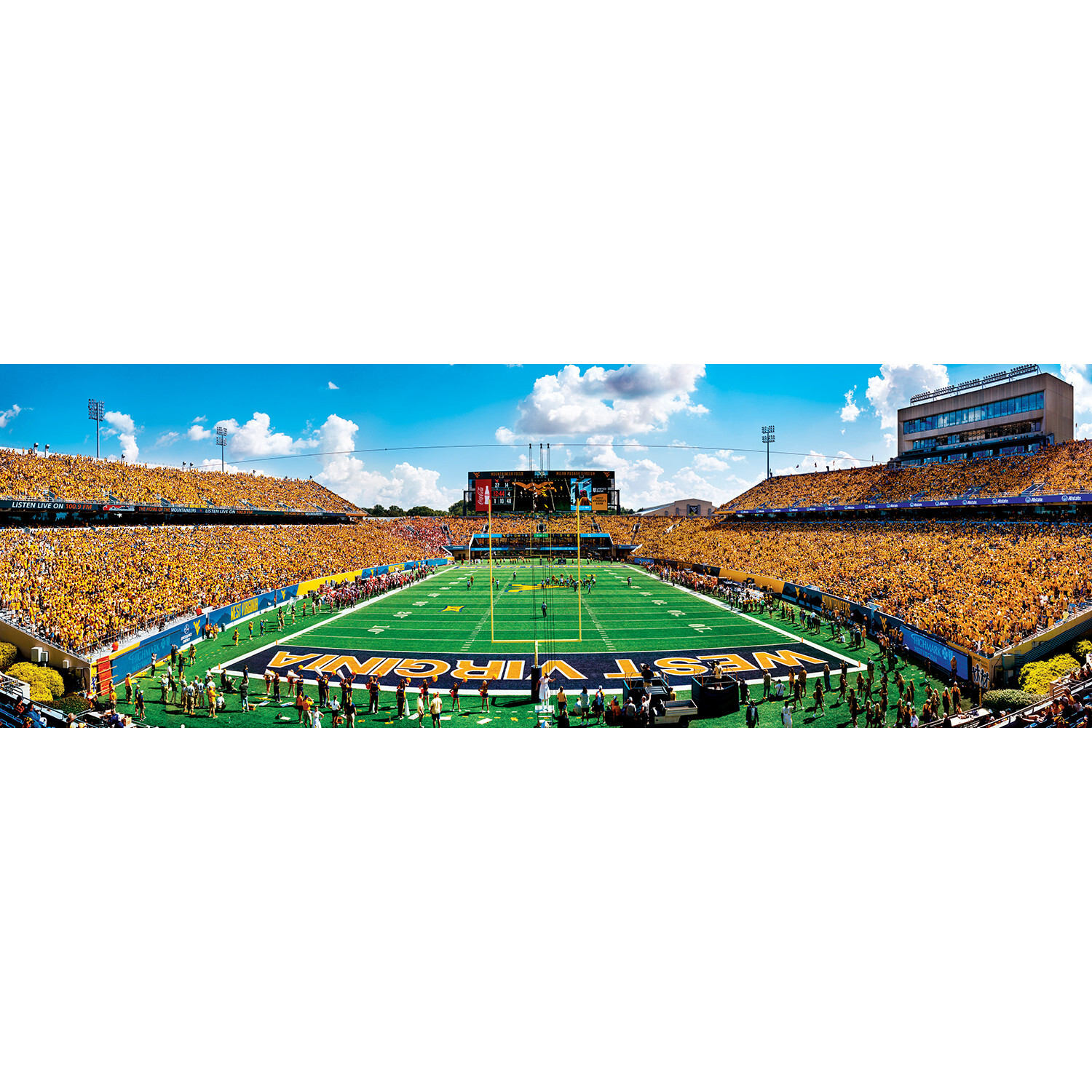 MasterPieces - West Virginia - NCAA 1000 Piece Panoramic Puzzle - Endzone View