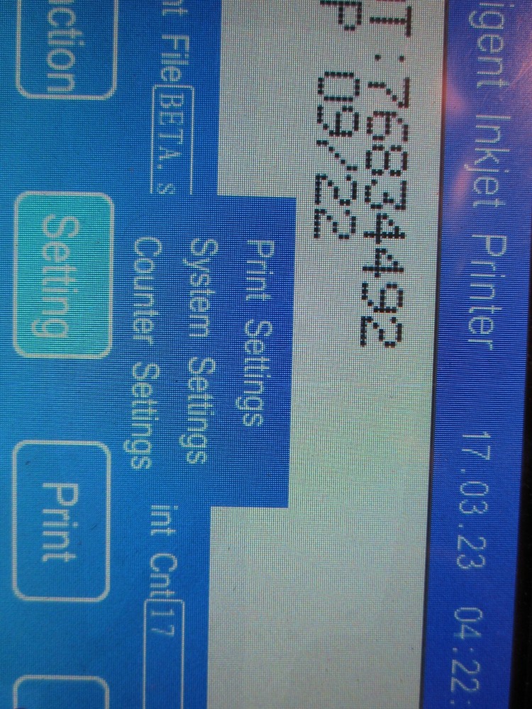 Portable M3S Handheld Intelligent Inkjet Printer Date Coder UPC Expiration Date