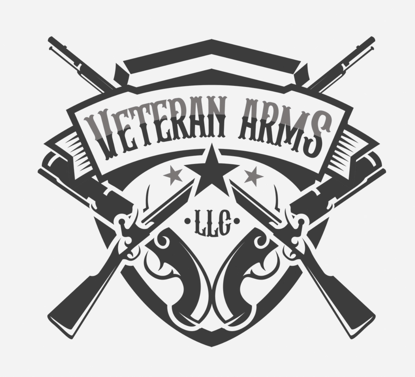 White Embroidered Artillery Gauntlets - Size Medium