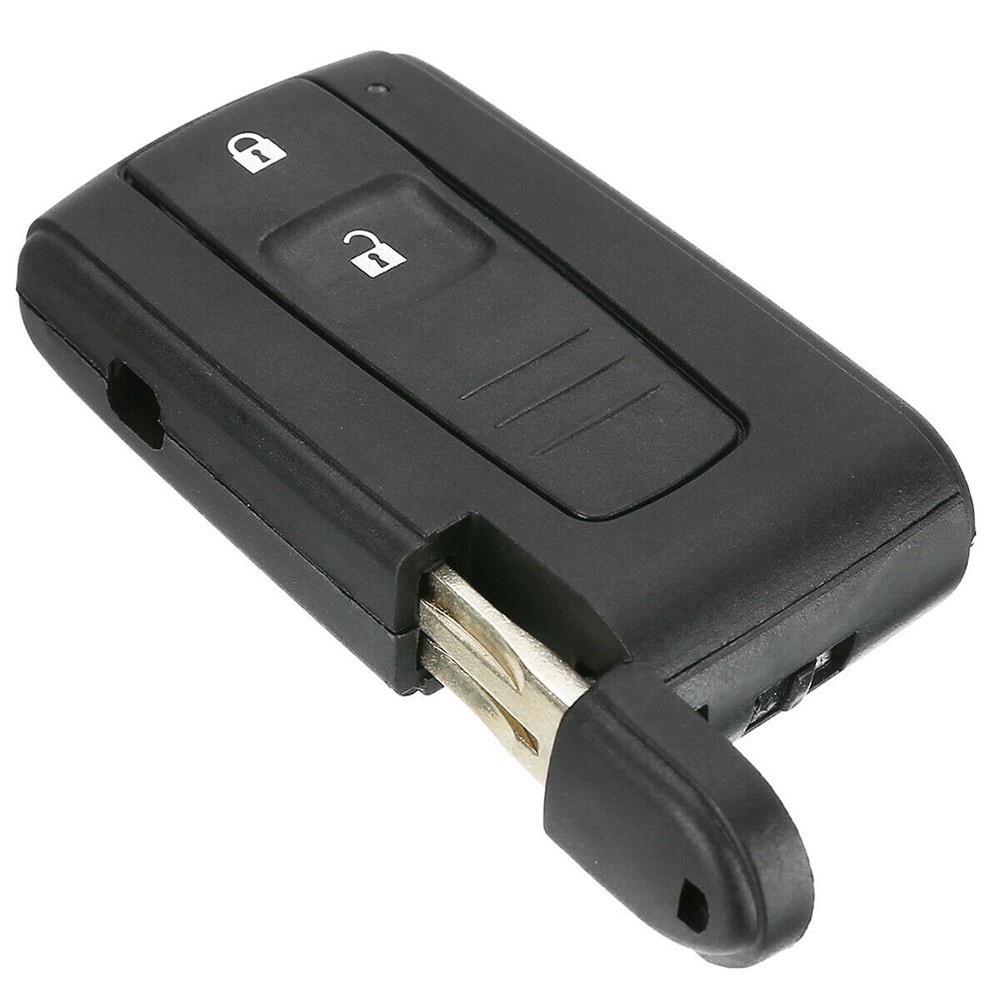 Remote Key With Uncut Key Blade 2 Button Replacement For Toyota Corolla