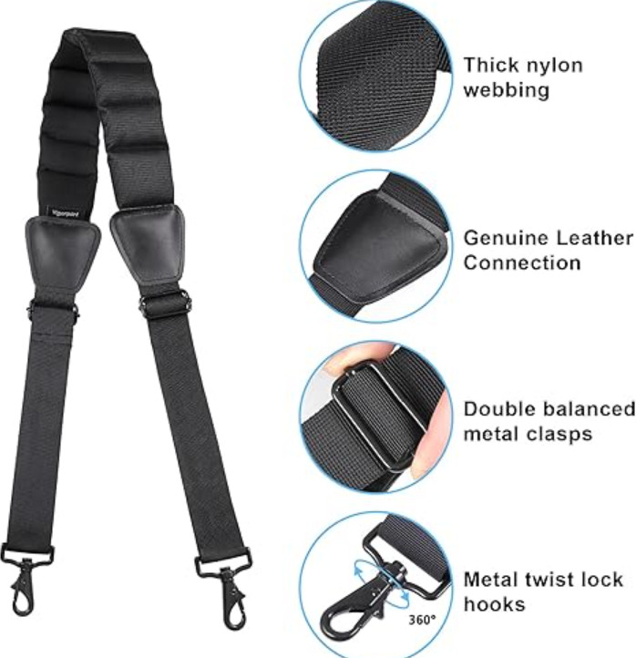 Shoulder Strap, 59” Luggage Shoulder Strap, Universal Bag Strap Replacement for