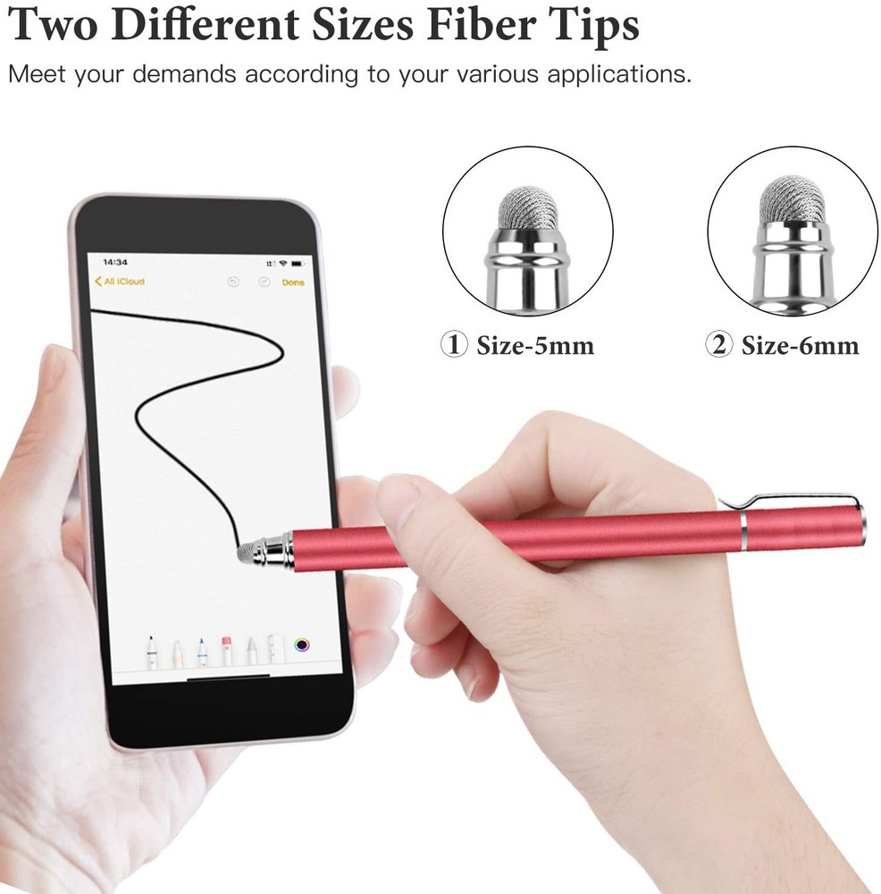 For Galaxy Tab S7/S9/S10/FE/Plus - Red Stylus Touch Screen Pen