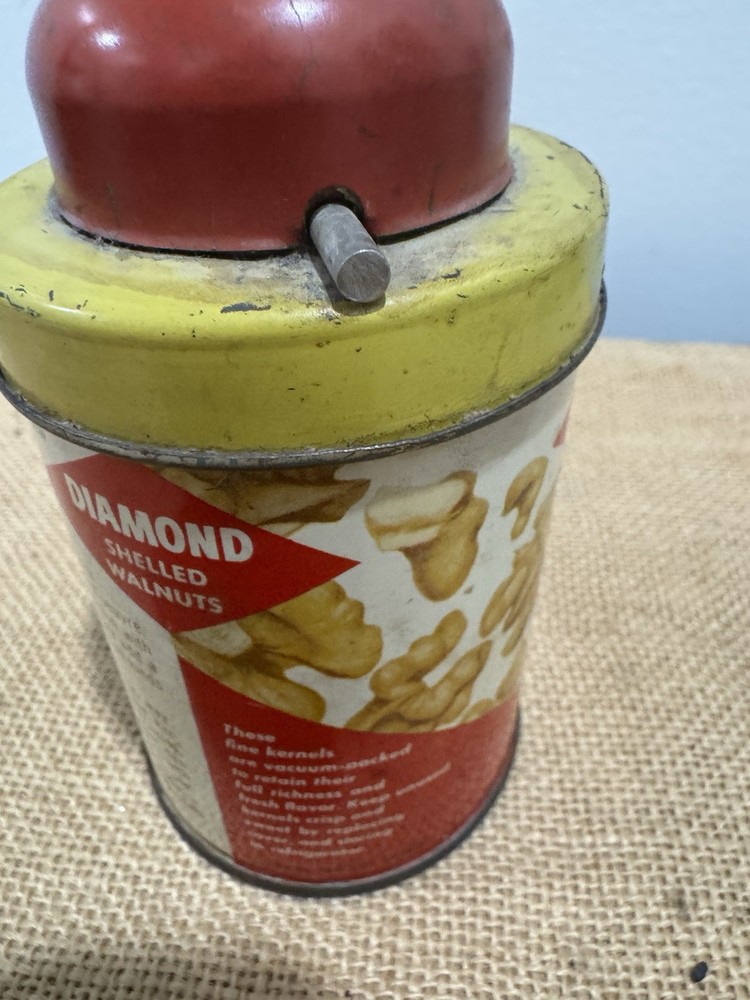 Vintage Diamond Shelled Walnuts With Key